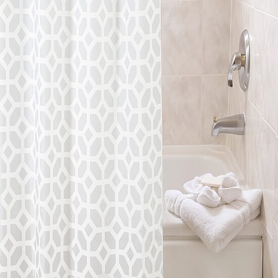 Kenney Geometric Shower Curtain Liner