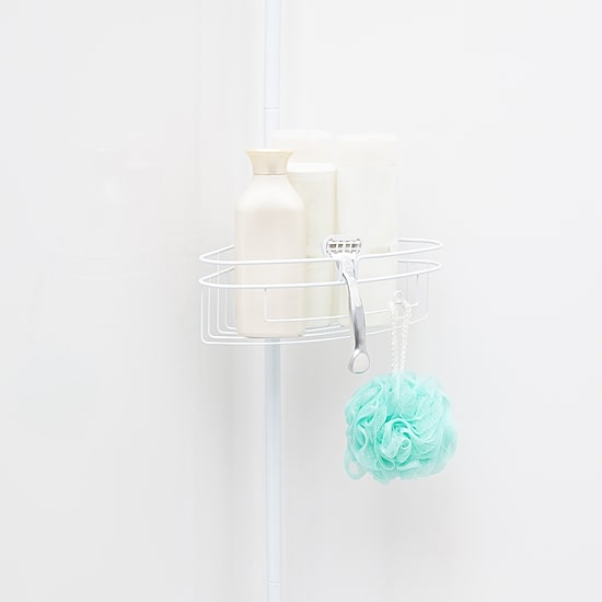 Kenney 4-Tier Spring Tension Corner Pole Shower Caddy