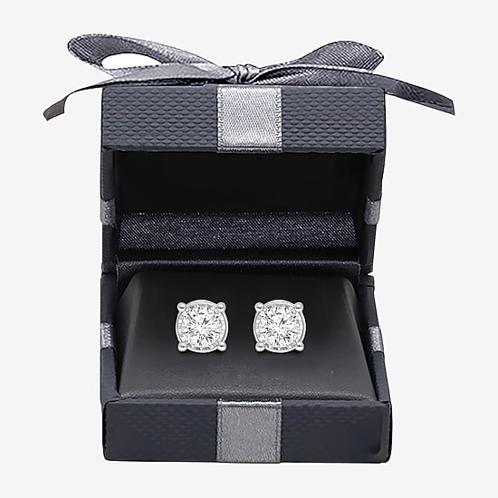 Tru Miracle 2 CT. T.W. Lab Grown White Diamond 14K Gold 6.7mm Round Stud Earrings