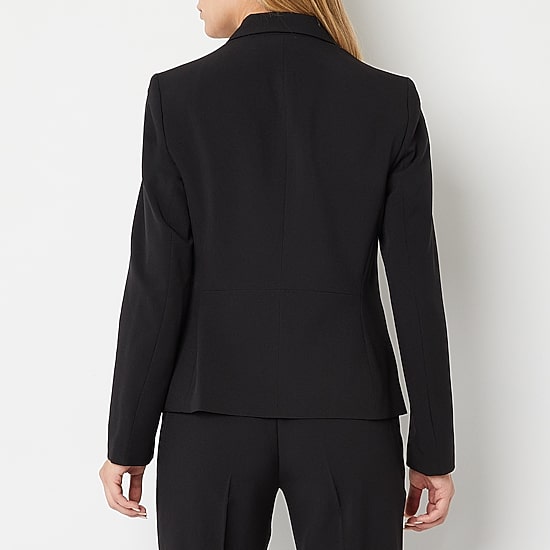 Black Label by Evan-Picone Womens Classic Fit Suit Jacket