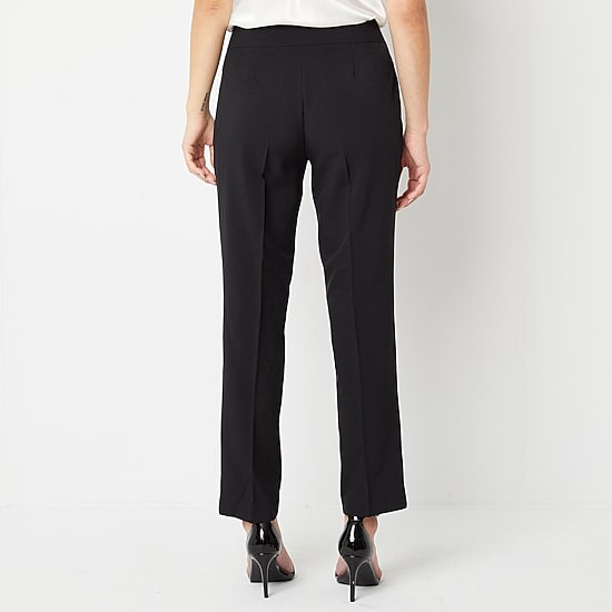 Black Label by Evan-Picone Crepe Womens Classic Fit Straight Suit Pant