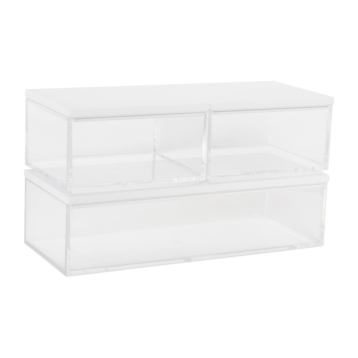 Martha Stewart 3 Pack Bins With MDF Lids