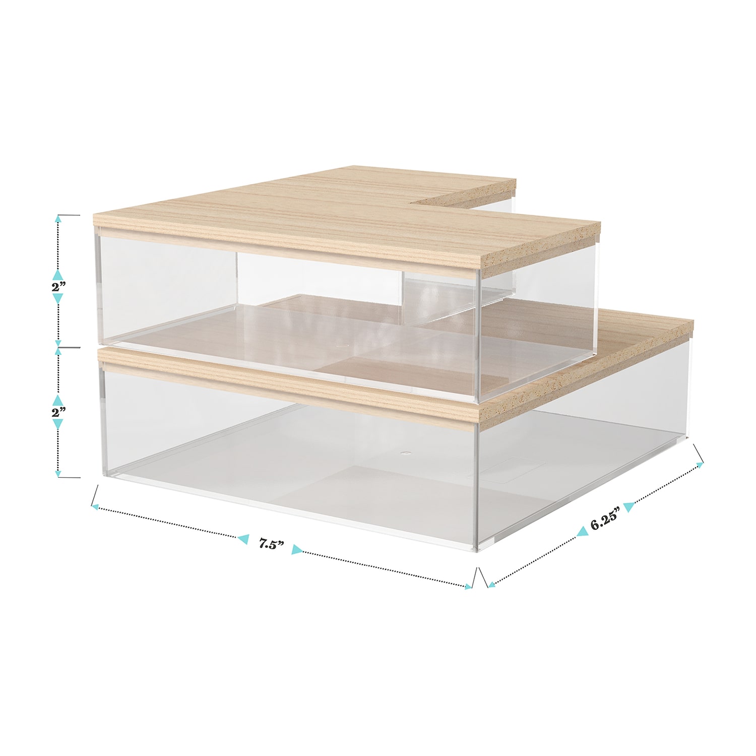 Martha Stewart 3 Pack Bins With MDF Lids