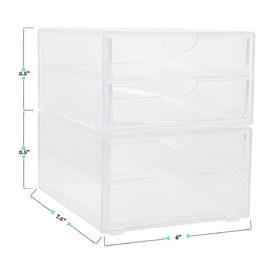 Martha Stewart 2 Pack 2 Drawer Organizers