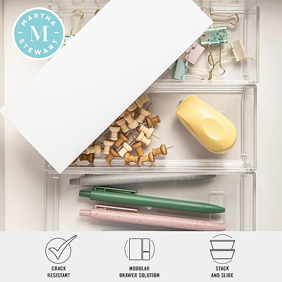 Martha Stewart 3 Pack Bins With MDF Lid
