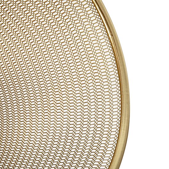 Martha Stewart 4.5 Gal Gold Mesh Trash Can