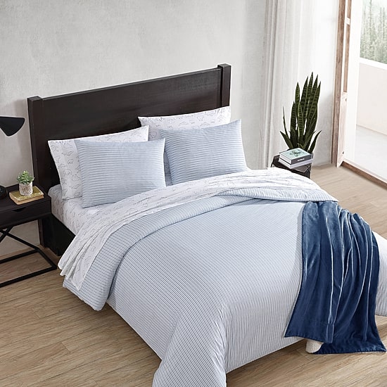Eddie Bauer Ticking Stripe Duvet Cover Set