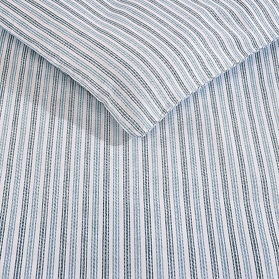 Eddie Bauer Ticking Stripe Duvet Cover Set