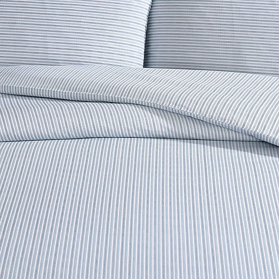 Eddie Bauer Ticking Stripe Duvet Cover Set