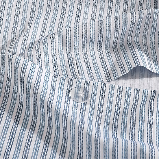 Eddie Bauer Ticking Stripe Duvet Cover Set