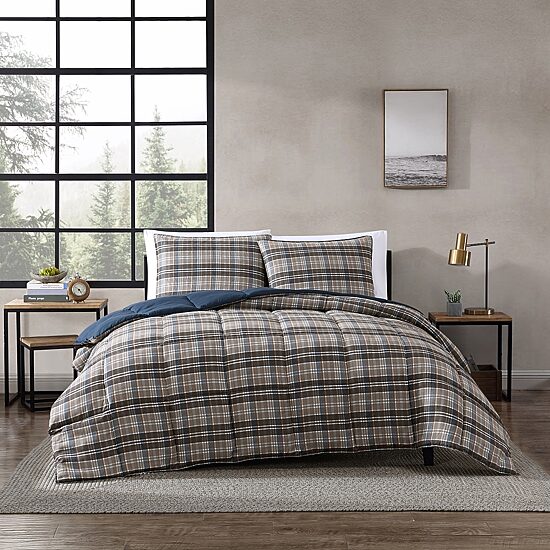 Eddie Bauer Rugged Plaid Duvet Cover Set