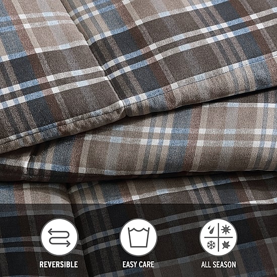 Eddie Bauer Rugged Plaid Duvet Cover Set