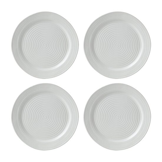 Oneida Ridge White 12-pc. Stoneware Dinnerware Set