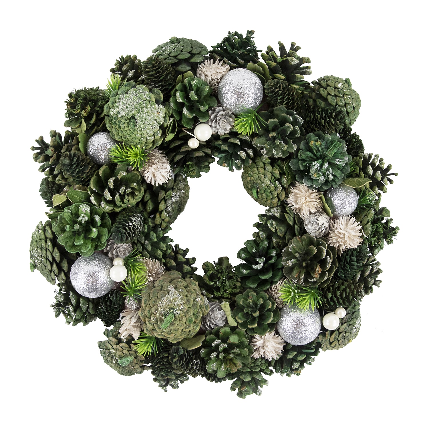 Northlight 14" Pinecone And Foliage Artificial Wreath