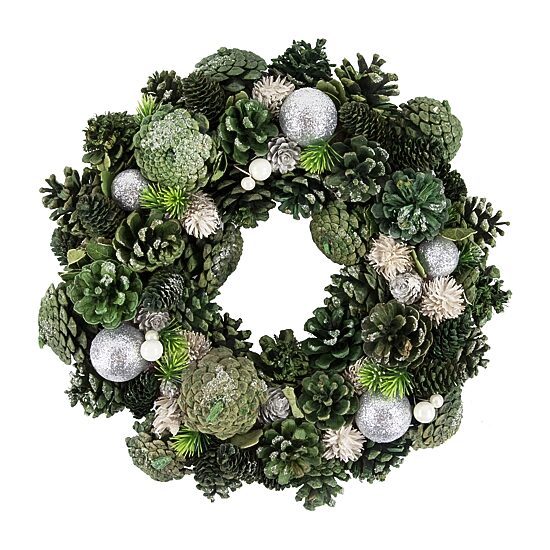 Northlight 14" Pinecone And Foliage Artificial Wreath