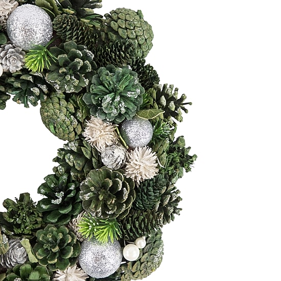 Northlight 14" Pinecone And Foliage Artificial Wreath