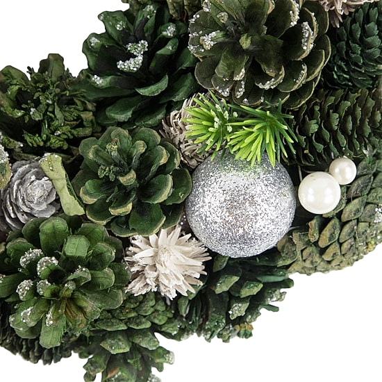 Northlight 14" Pinecone And Foliage Artificial Wreath