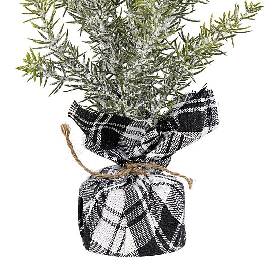 Northlight 9" Mini Frosted Pine Artificial 1 Foot Pine Christmas Tree