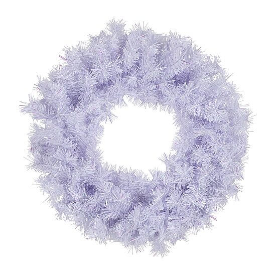 Northlight 36" Icy White Iridescent Spruce Wreath