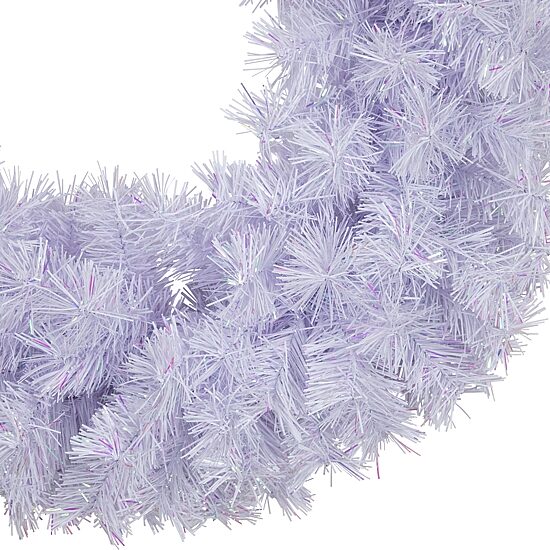 Northlight 36" Icy White Iridescent Spruce Wreath