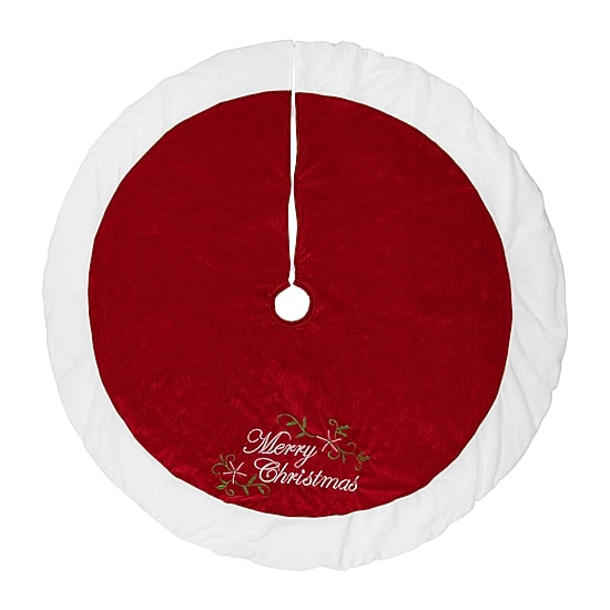 Northlight 48" Traditional Velveteen Indoor Tree Skirt