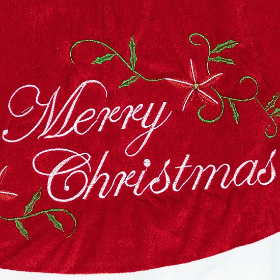 Northlight 48" Traditional Velveteen Indoor Tree Skirt