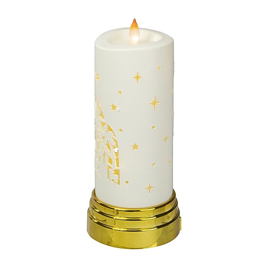 Northlight 9" Nativity Scene Flameless Flameless Candle