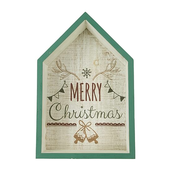 Northlight 12" "Merry" 3d House Wall Sign