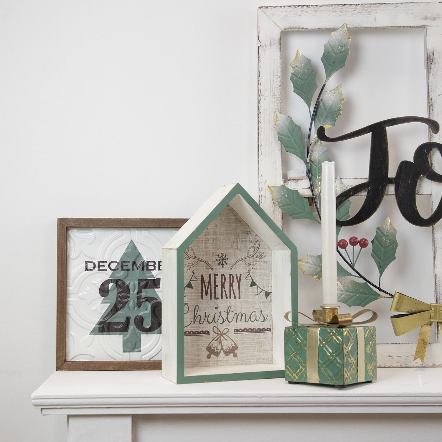 Northlight 12" "Merry" 3d House Wall Sign