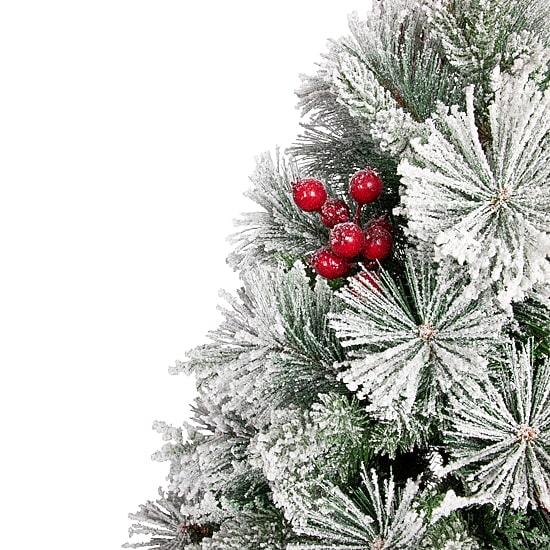 Northlight 5ft Full Heavily Flocked Whittaker Spruce 5 Foot Flocked Spruce Christmas Tree