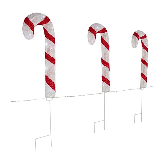 Northlight 20" Lighted Candy Cane Christmas Yard Art