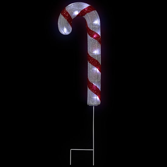 Northlight 20" Lighted Candy Cane Christmas Yard Art