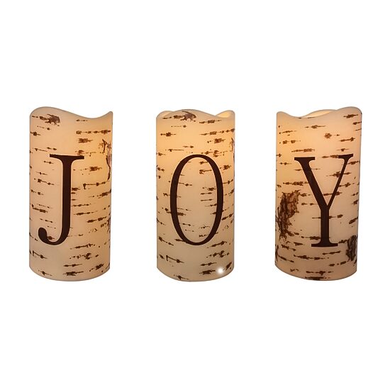 Northlight 6" Led "Joy" Flameless Candle