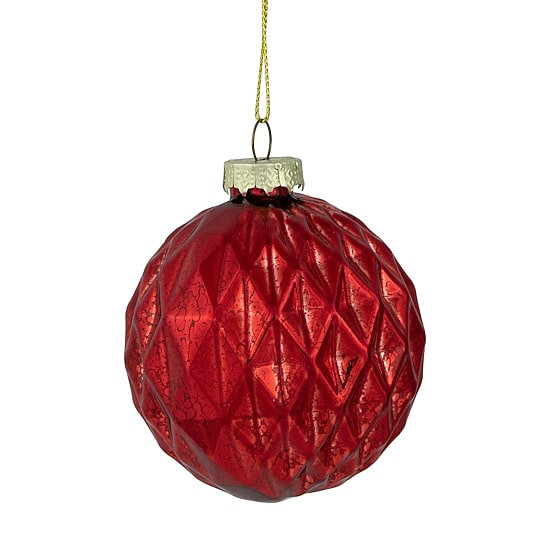 Northlight 3" 9ct Shiny And Textured Glass Ball And Onion Christmas Ornament