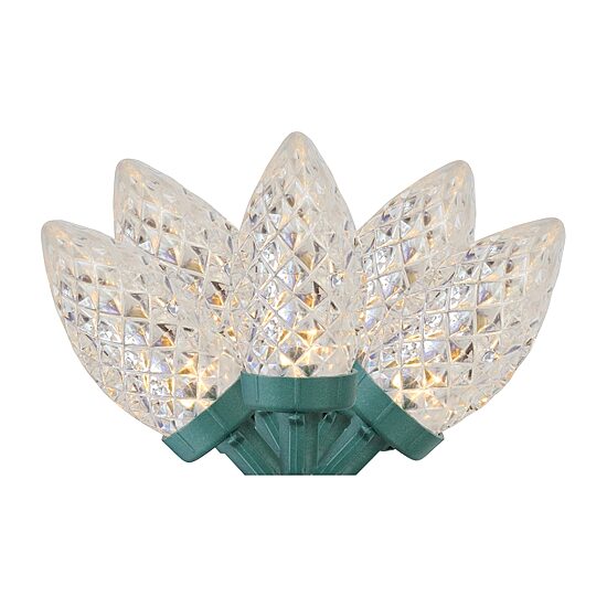 Northlight 66ft 100ct Warm White Led Faceted C7 String Lights