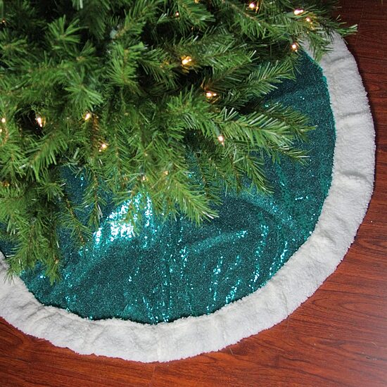 Northlight 47" Paillette Sequins Indoor Tree Skirt