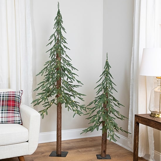 Northlight 4ft Pre Lit Medium Alpine 4 Foot Pine Christmas Tree