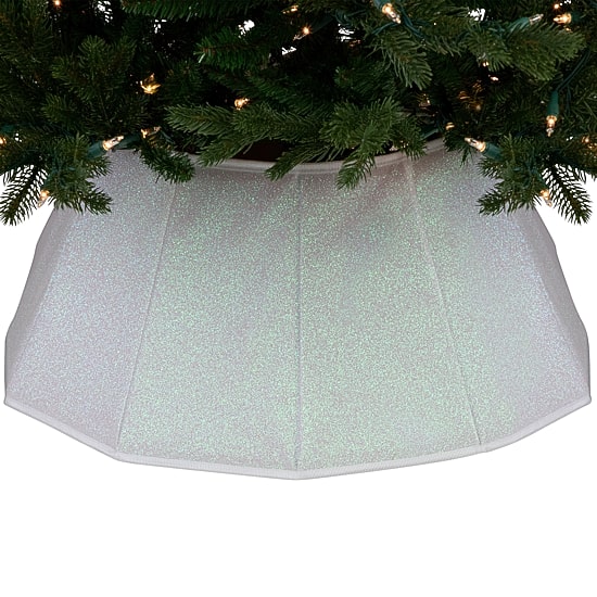Northlight 26" Shiny Fabric Hexagonal Christmas Tree Collar
