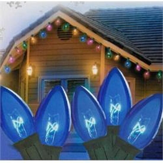 Northlight 24ft 25ct Blue C7 String Lights