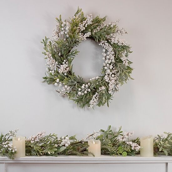 Northlight 5ft Artificial With Frosted Foliage And Pinecones Christmas Indoor Garland
