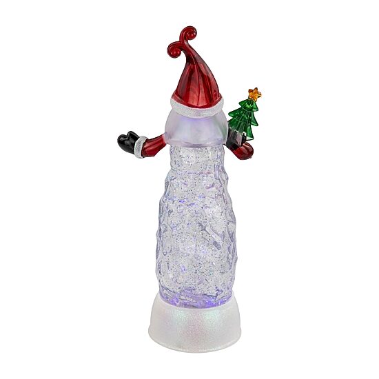 Northlight 12" Led Lighted Santa Acrylic Christmas Snow Globe