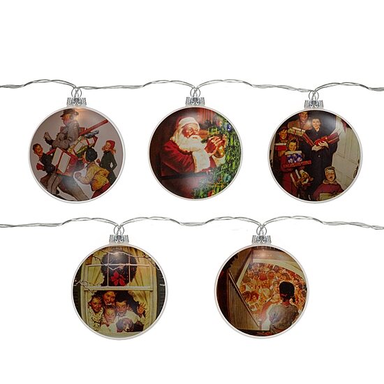 Northlight Norman Rockwell Glass Disc String Lights
