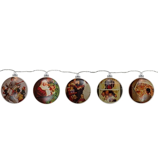 Northlight Norman Rockwell Glass Disc String Lights