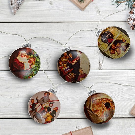 Northlight Norman Rockwell Glass Disc String Lights