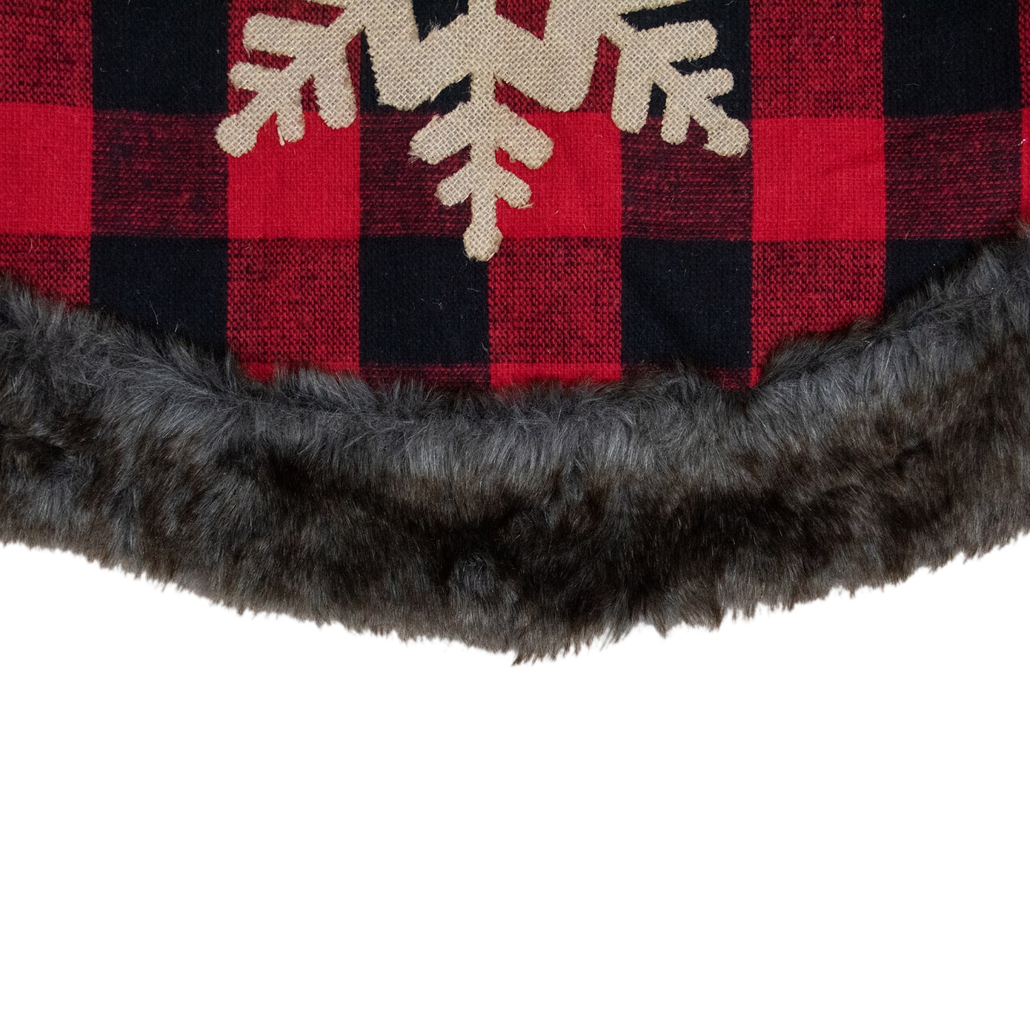 Northlight 48" With Burlap Snowflake Indoor Tree Skirt