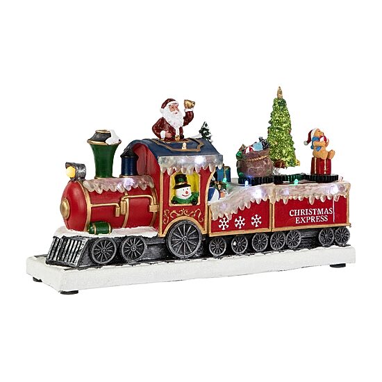 Northlight 12" Led Lighted Animated And Musical Toy Shop Train Plays Music Christmas Village