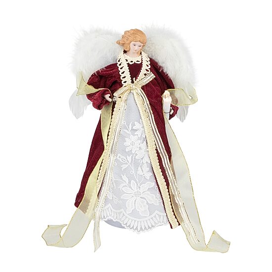 Northlight 14" Angel With Lighted Candle Christmas Tree Topper