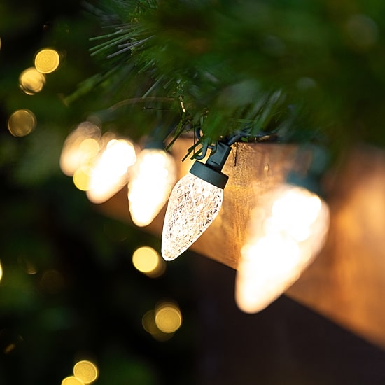 Northlight 66ft 100ct Warm White Led Faceted C9 String Lights