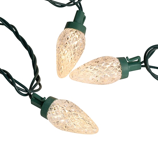 Northlight 66ft 100ct Warm White Led Faceted C9 String Lights
