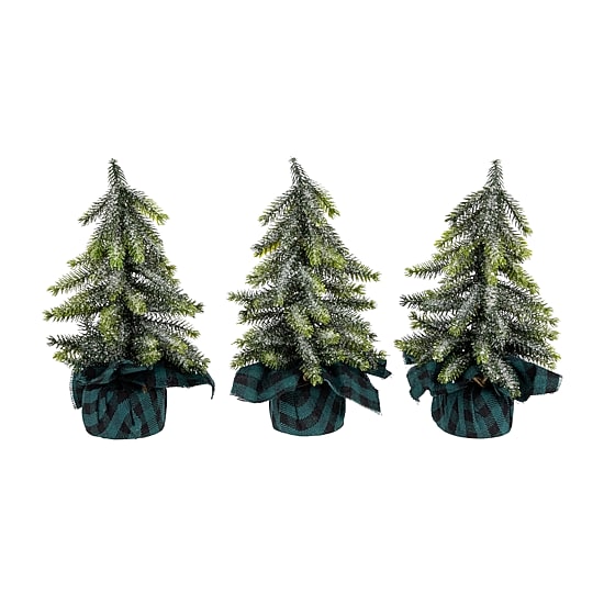 Northlight 9" Mini Iced Downswept Pine Pine Christmas Tree